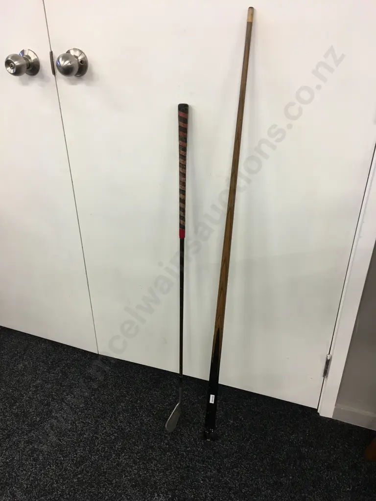 Wooden Pool Cue & Golf Club Image 1++