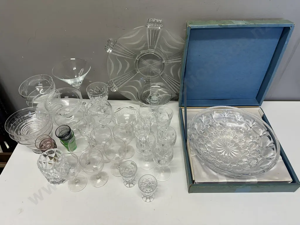 Assorted Crystal & Glassware Including Boxed Image 1++