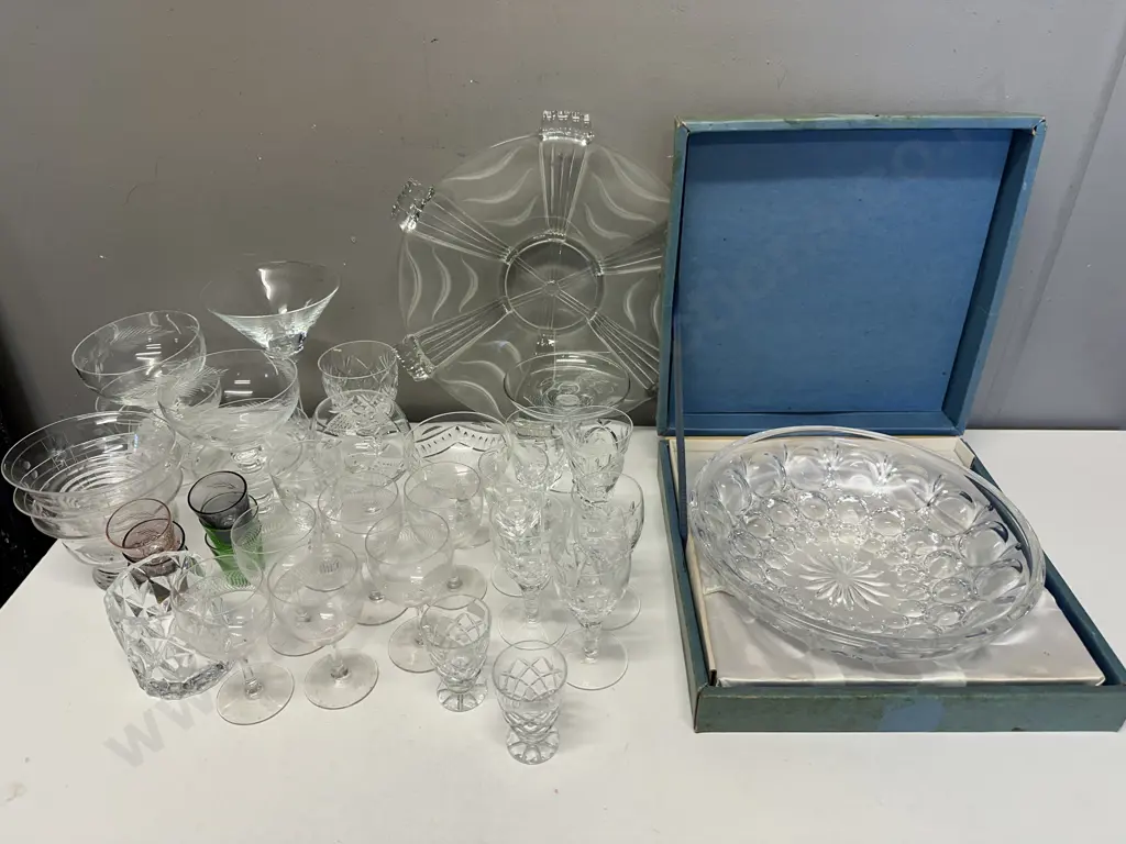 Assorted Crystal & Glassware Including Boxed Image 1++
