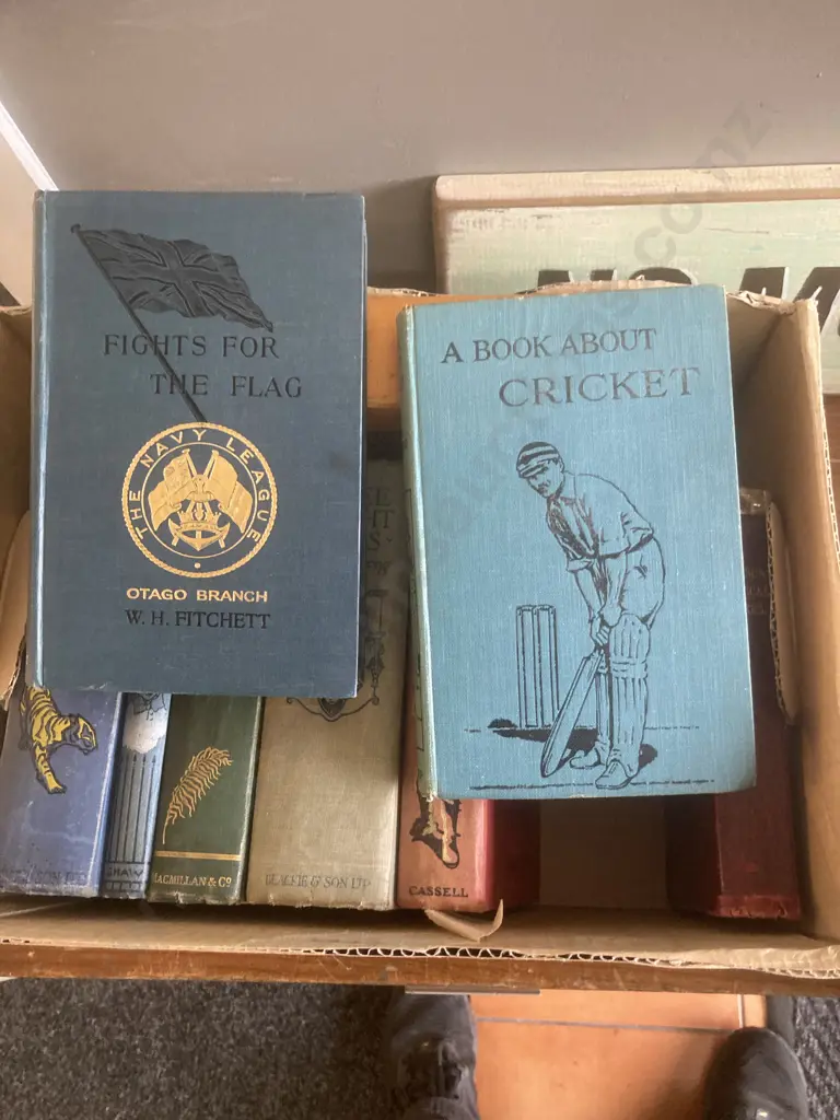 Books - 1912 Fights For The Flag, 1874 A t last A Christmas In The West Indies, 1924 A Book About Cricket Etc Image 1++