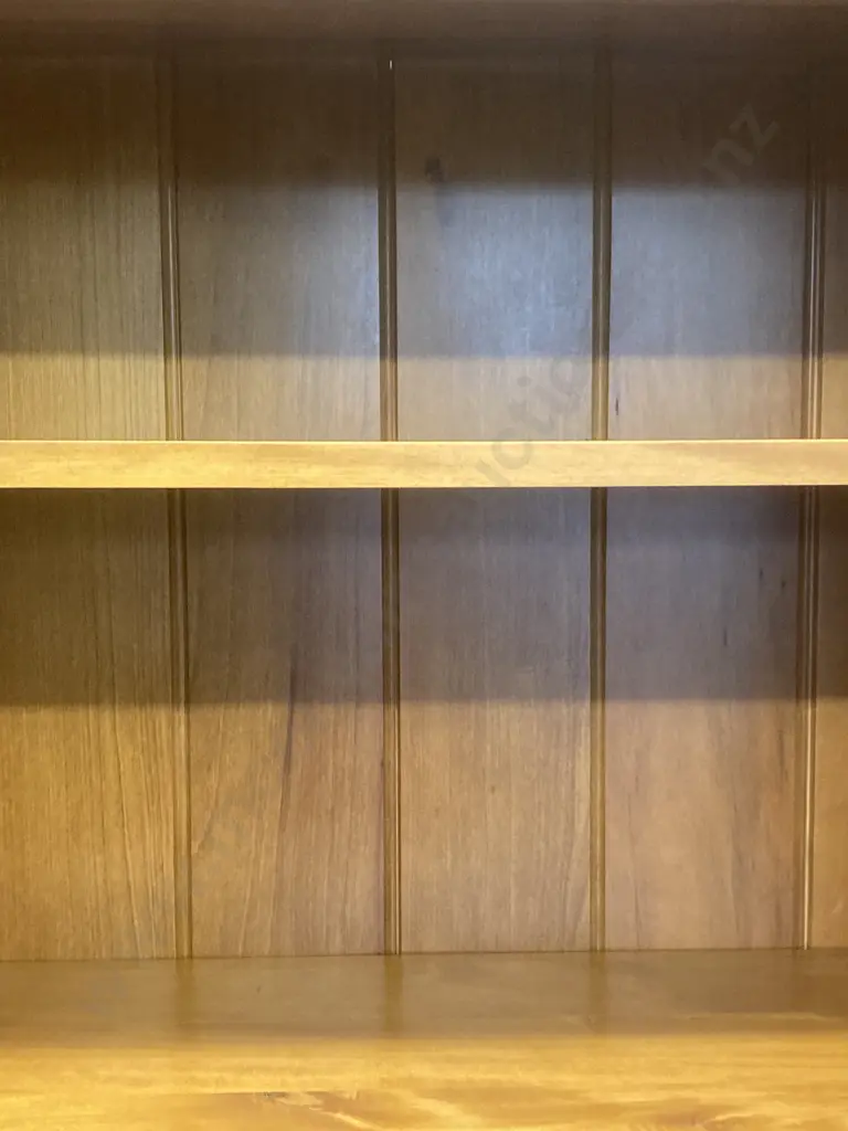 Woodpeckers Recycled Rimu Bookcase With COA, T&G Back, 3 Adjustable Shelves, 1 Fixed Shelf, H186 W106 D38cm Image 1++