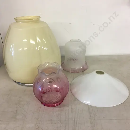 Selection of Vintage Glass Light Shades