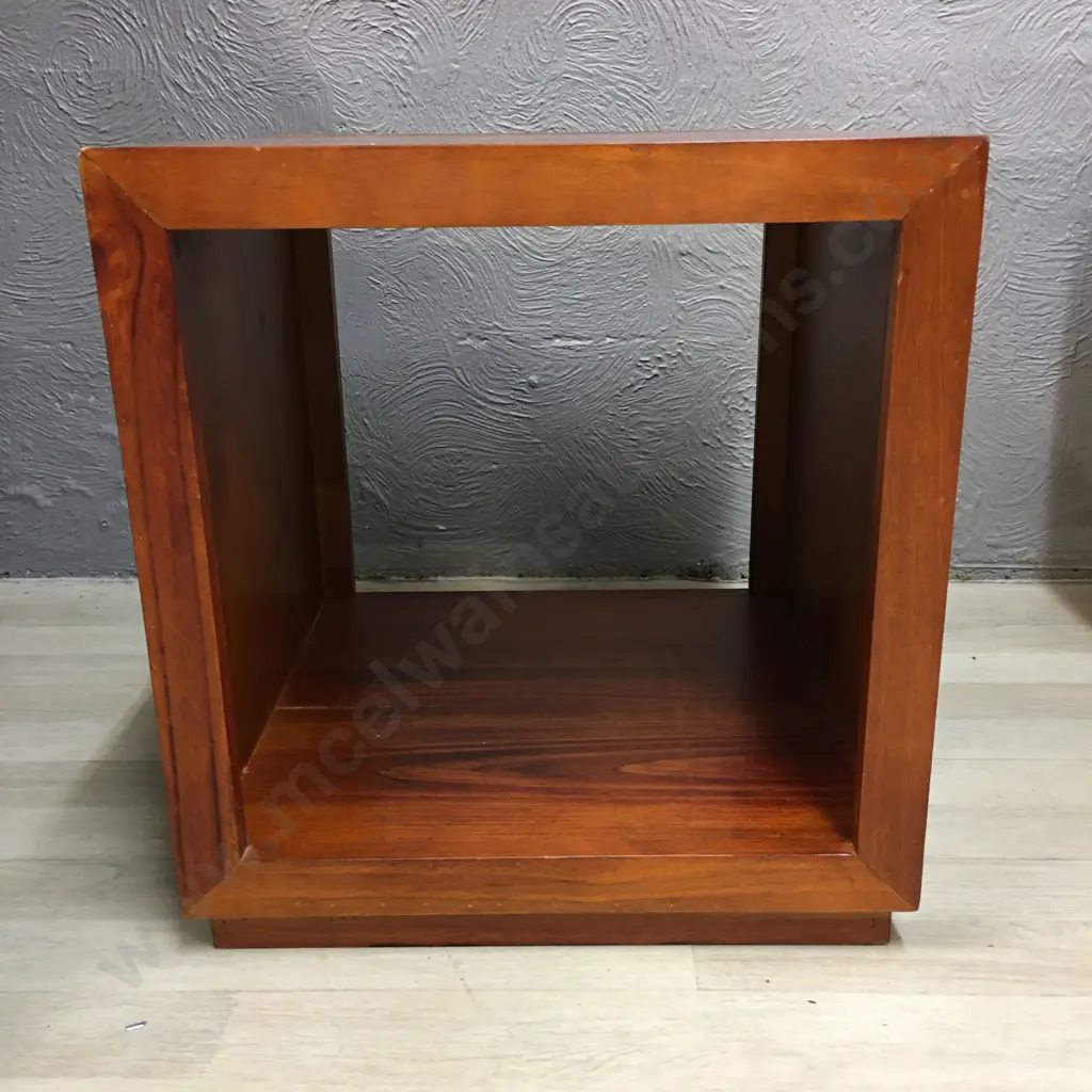 Wooden Cube Side Table H48,W45,D45cm. Image 1++