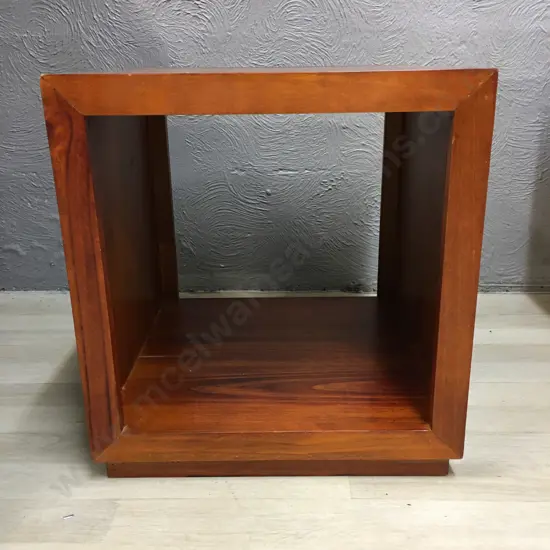 Wooden Cube Side Table H48,W45,D45cm.
