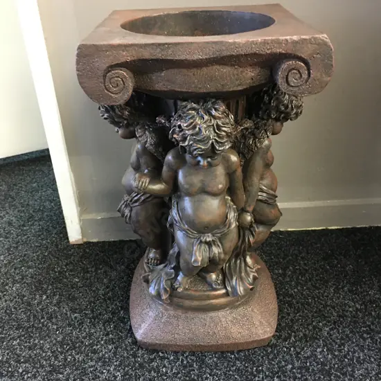 Cherub Planter Stand H41cm 