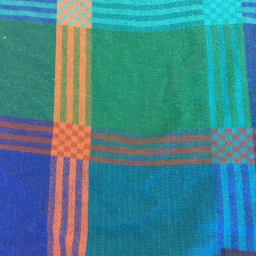 Vintage Green Air New Zealand Pacific Class Blanket By John Horsfall England Image 1++