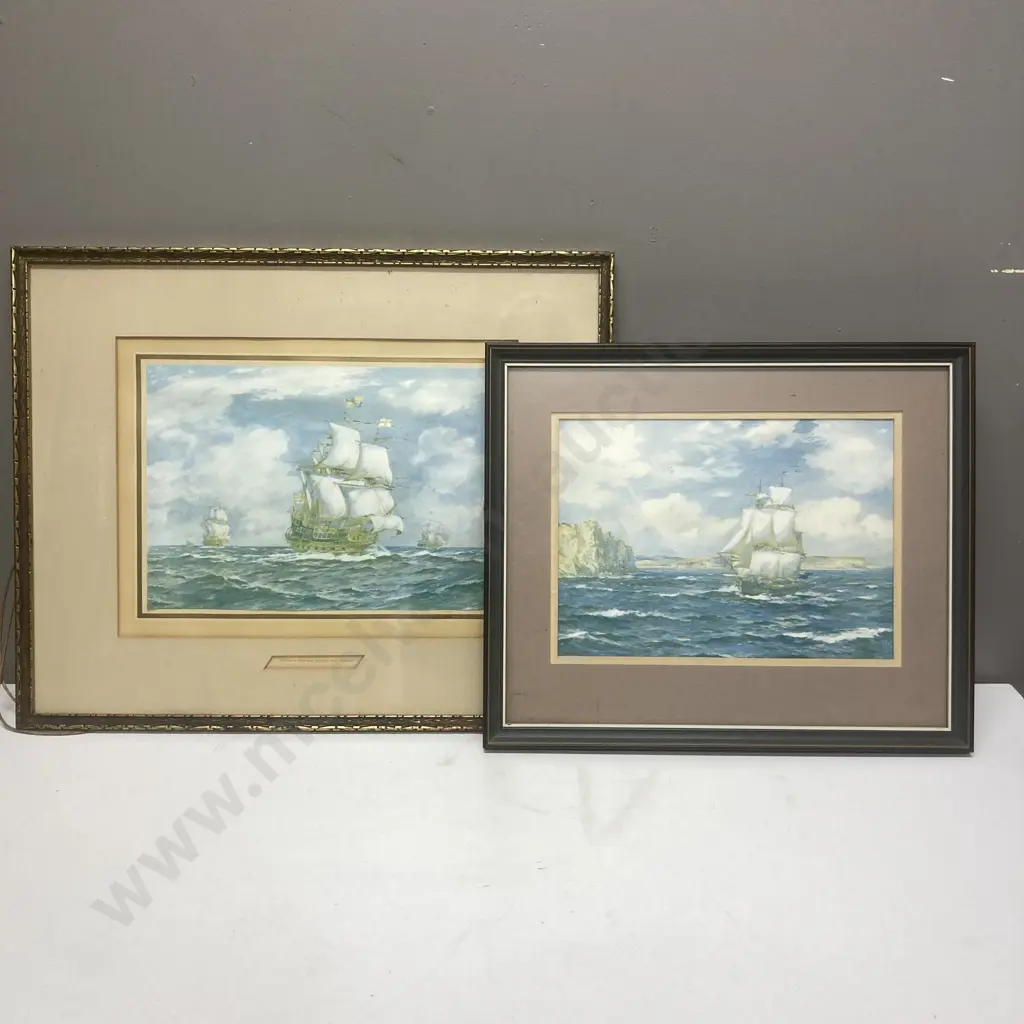 Framed Glazed Vintage Artworks x 2 Image 1++