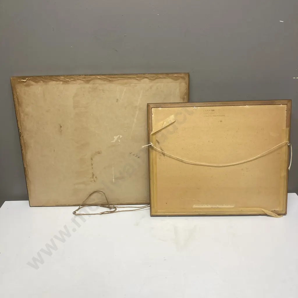 Framed Glazed Vintage Artworks x 2 Image 1++