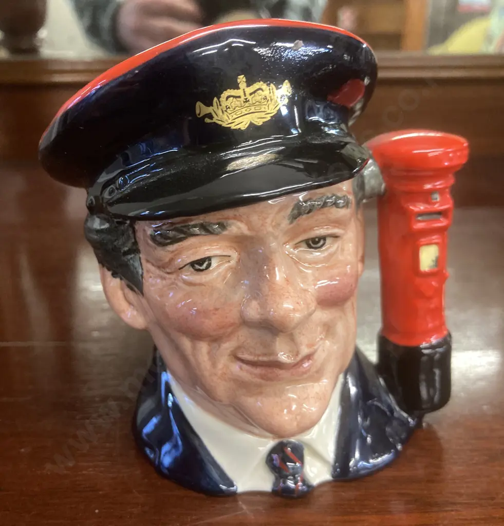 Royal Doulton D6801 THE POSTMAN Small Character Jug 1988 Limited Edition 4113 of 5000, H11cm Image 1++