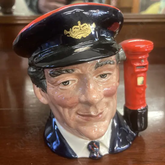 Royal Doulton D6801 THE POSTMAN Small Character Jug 1988 Limited Edition 4113 of 5000, H11cm