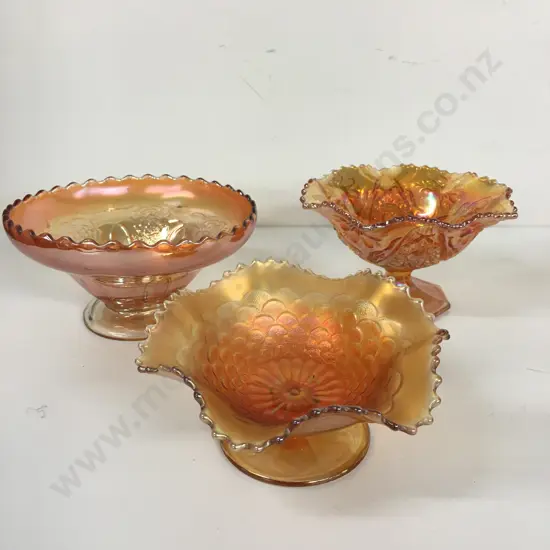 Selection Of Carnival Glass Marigold Items (1x af)