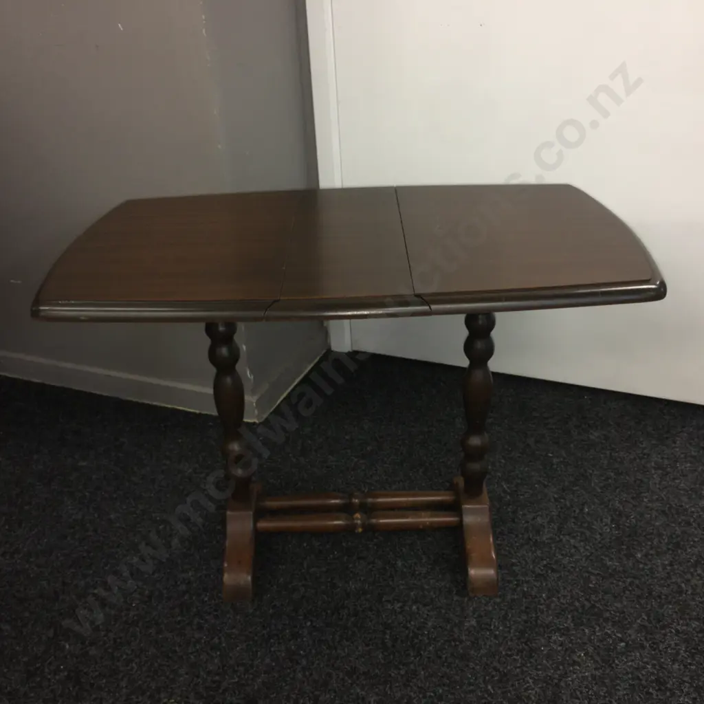 Vintage Wooden Dropleaf Occasional Table Image 1++