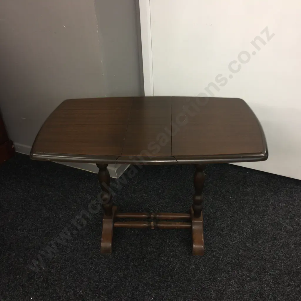 Vintage Wooden Dropleaf Occasional Table Image 1++