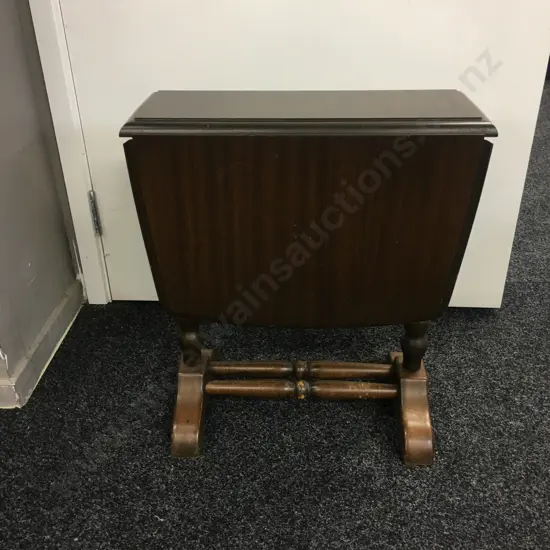 Vintage Wooden Dropleaf Occasional Table