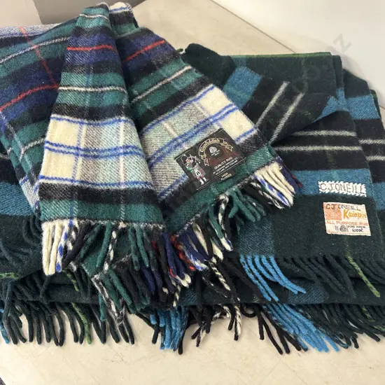 Woollen Travel Blankets Including Kaiapoi & Glenfiddich
