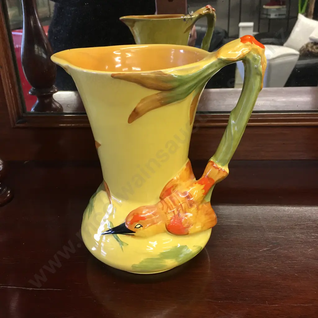 Art Deco Burleigh Ware Bird Jug #7015 H21cm Image 1++