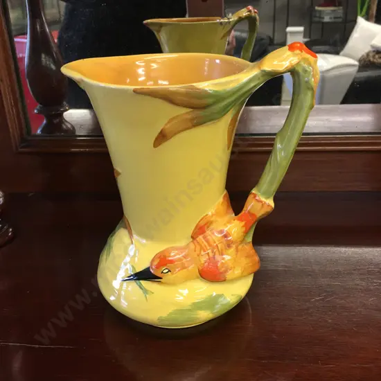 Art Deco Burleigh Ware Bird Jug #7015 H21cm