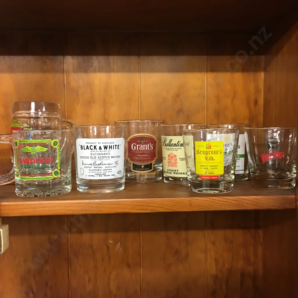 Selection of Alcohol Advertising Glassware Image 1++