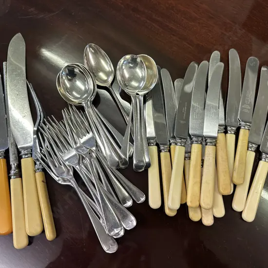 Selection of Cutlery Including Bone Handled Etc