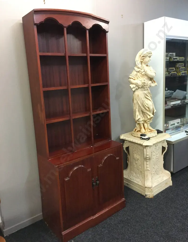 Wall Unit, 2 Door, 4 Tier Display, H192 W76 D39cm Image 1++