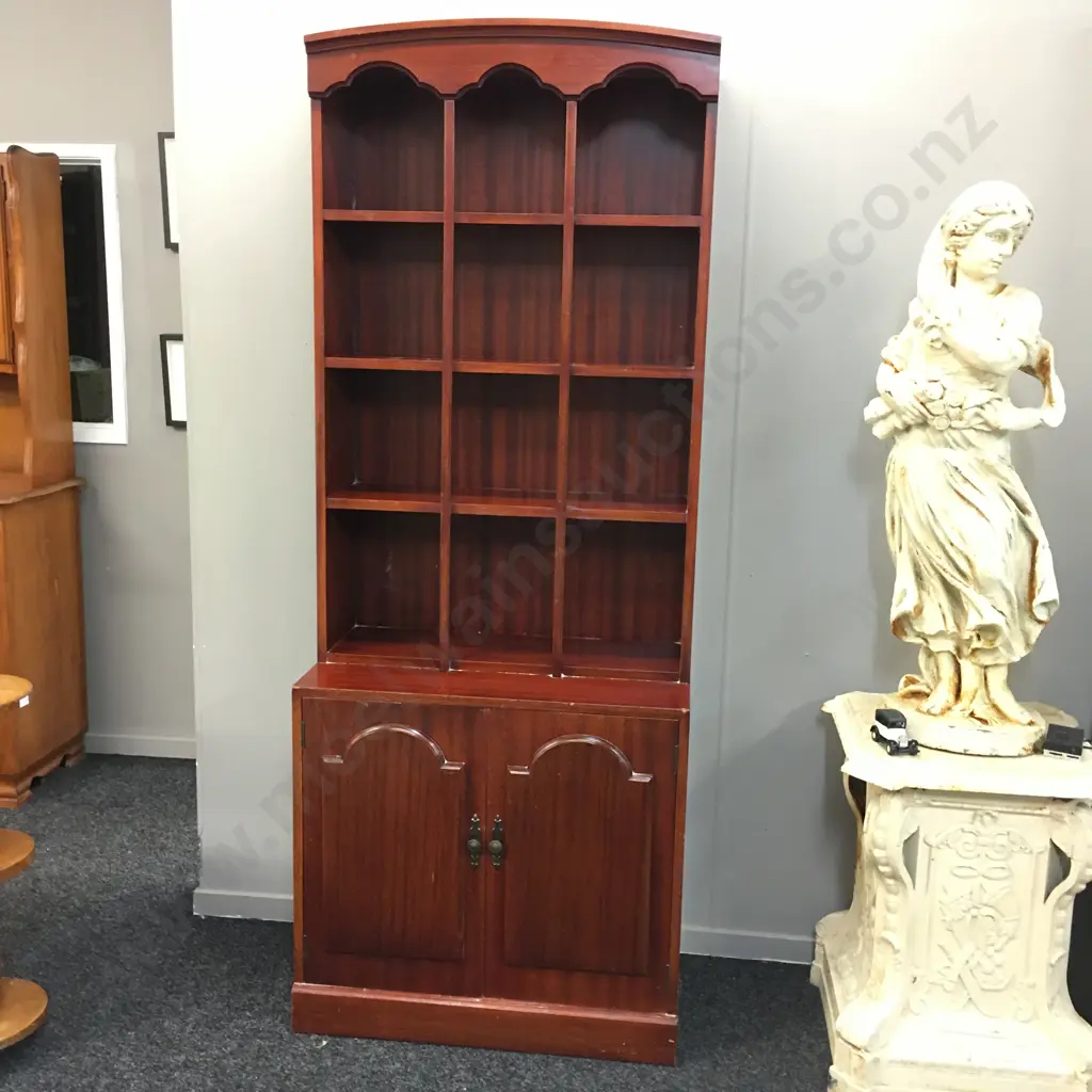 Wall Unit, 2 Door, 4 Tier Display, H192 W76 D39cm Image 1++