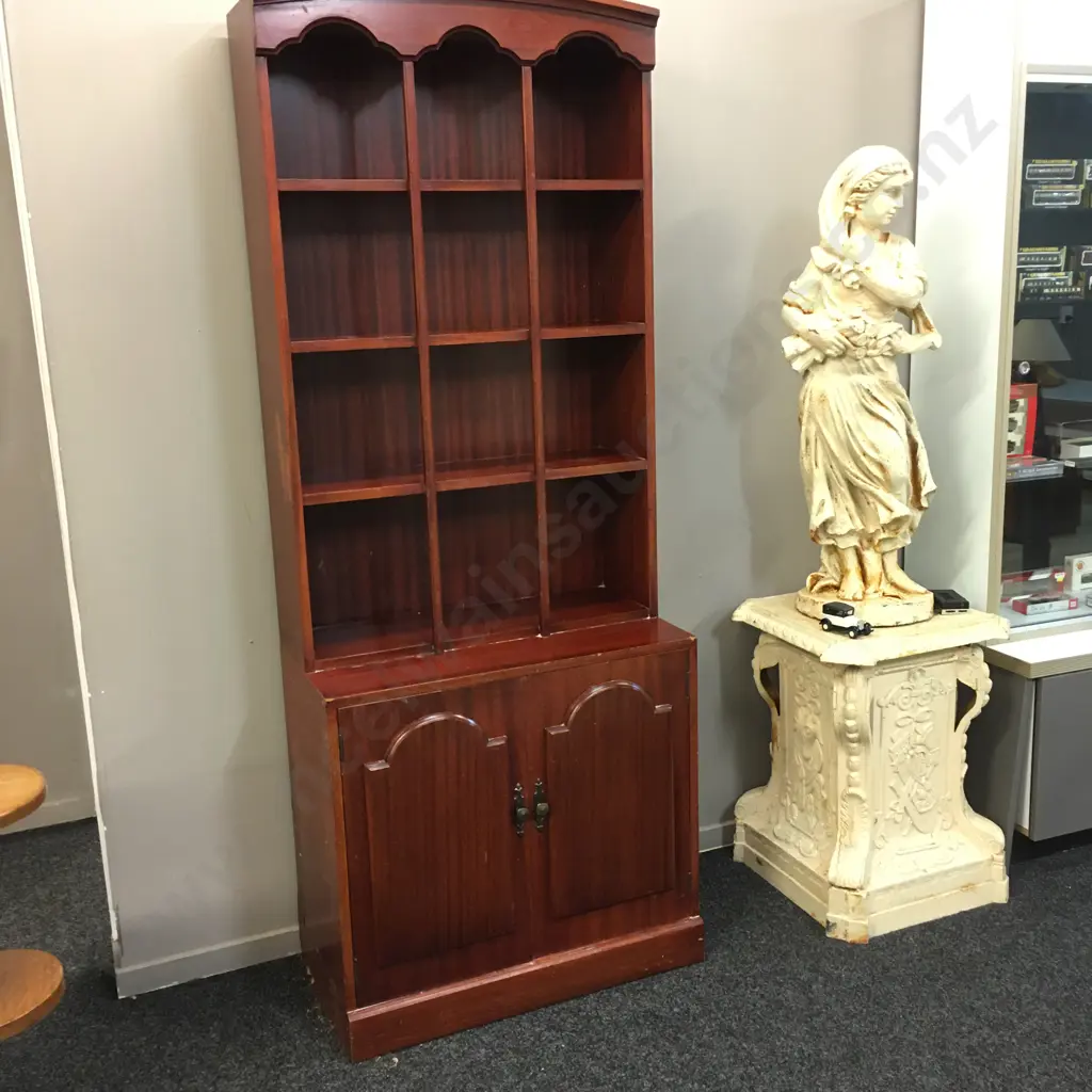 Wall Unit, 2 Door, 4 Tier Display, H192 W76 D39cm Image 1++