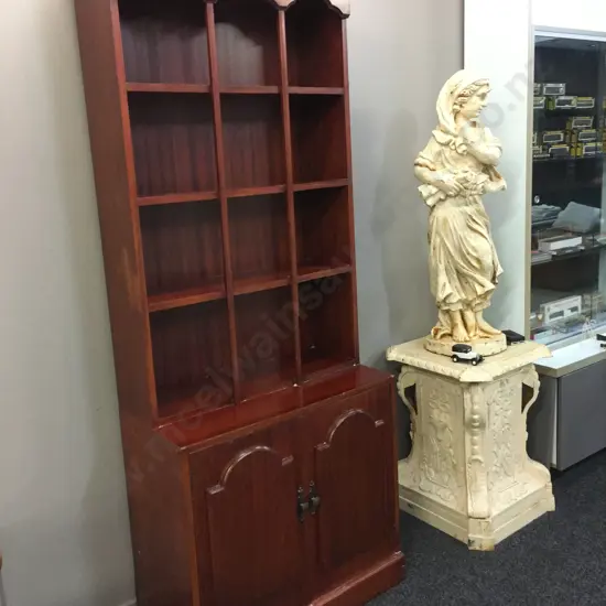 Wall Unit, 2 Door, 4 Tier Display, H192 W76 D39cm