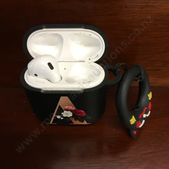 AirPod Model A1602 (1 Only) With Case & Floral 'A' AirPod Case