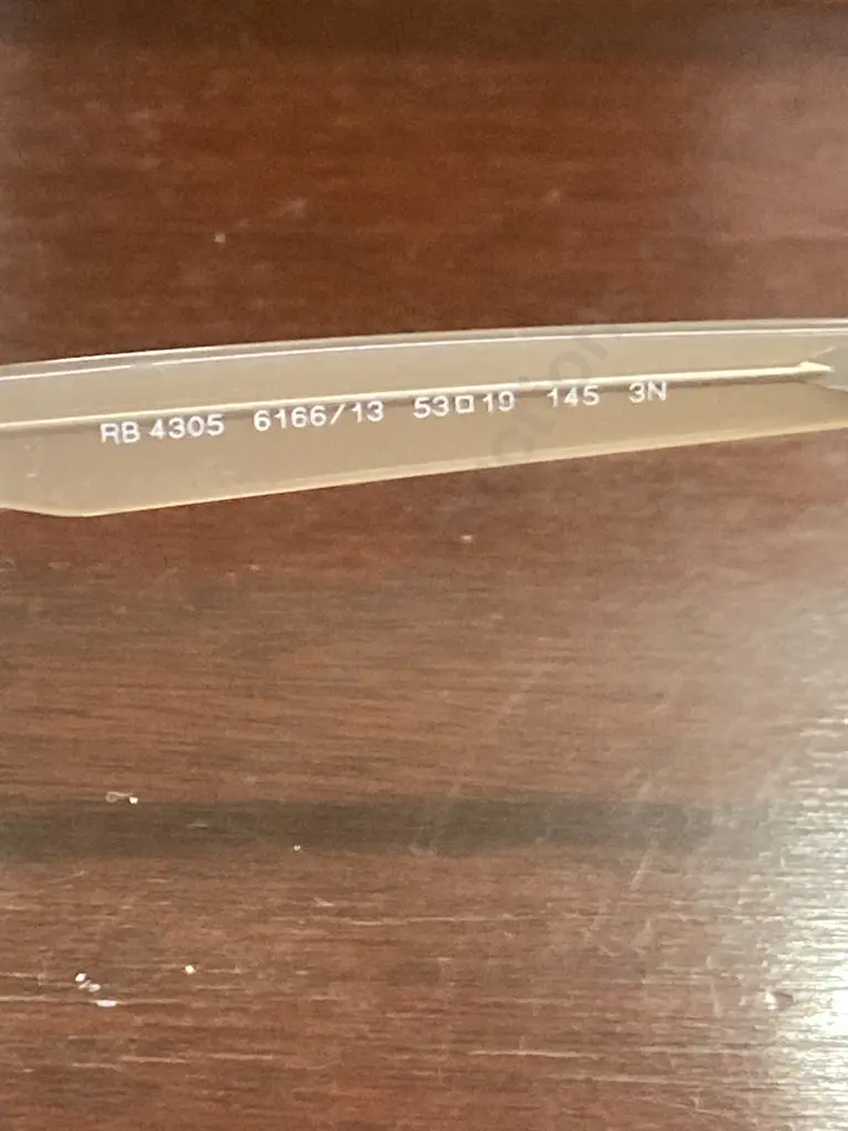 Ray-Ban RB 4305 6166/13 Sunglasses With Prescription Lenses With Case (Unable to Sell, Donated) Image 1++