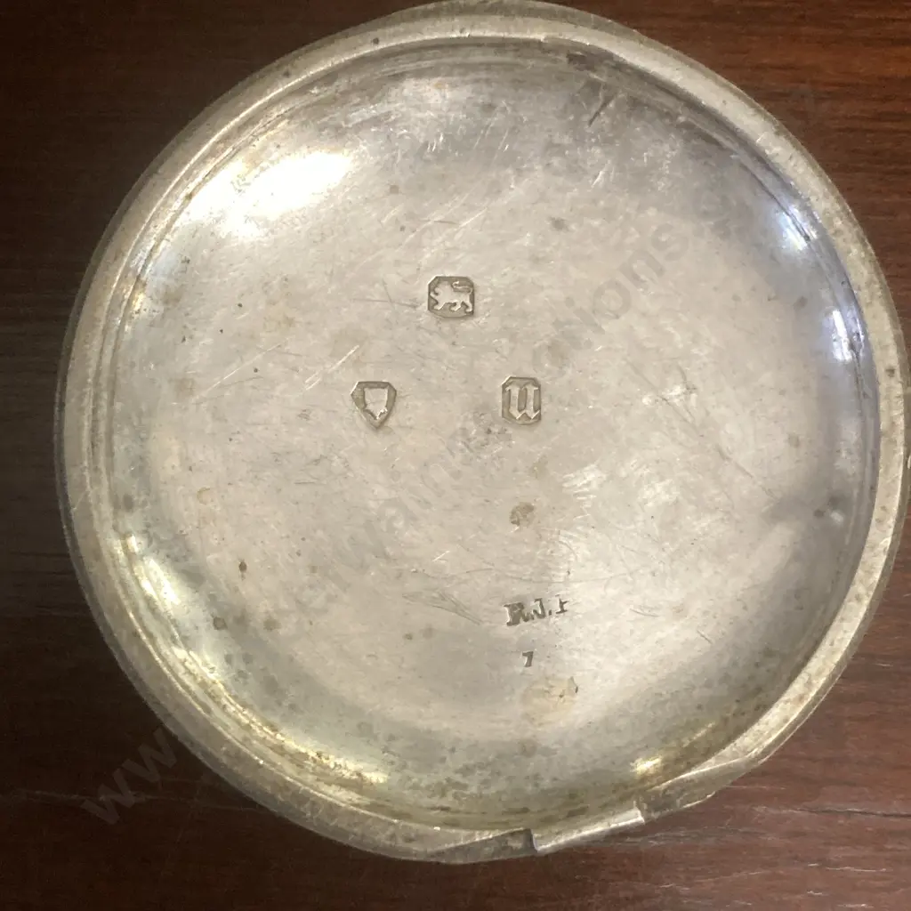 Antique Hallmarked Sterling Silver Pocket Watch Pieces, Dial Etc Image 1++