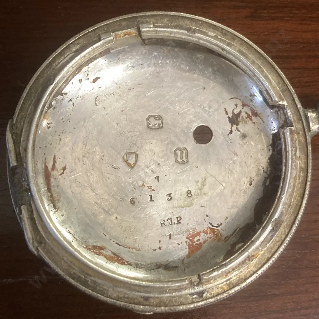 Antique Hallmarked Sterling Silver Pocket Watch Pieces, Dial Etc Image 1++