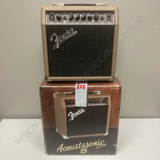 Fender Acoustasonic 15 Acoustic Guitar Amp With Leads