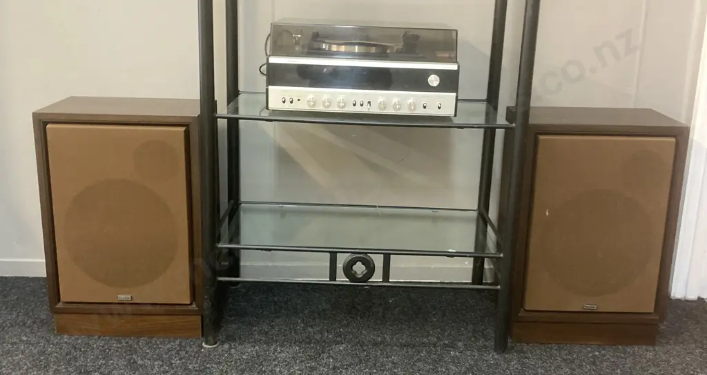 Fountain Opus Twenty Ultra-Fi Stereo. Garrard 35SB Record Changer, 2 Speakers & Manual (One Owner From New) Image 1++