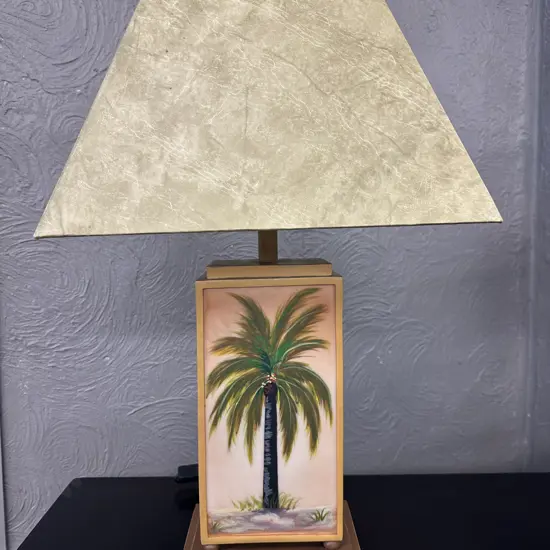 Abode Table Lamp Palm Tree  Scene H75cm.