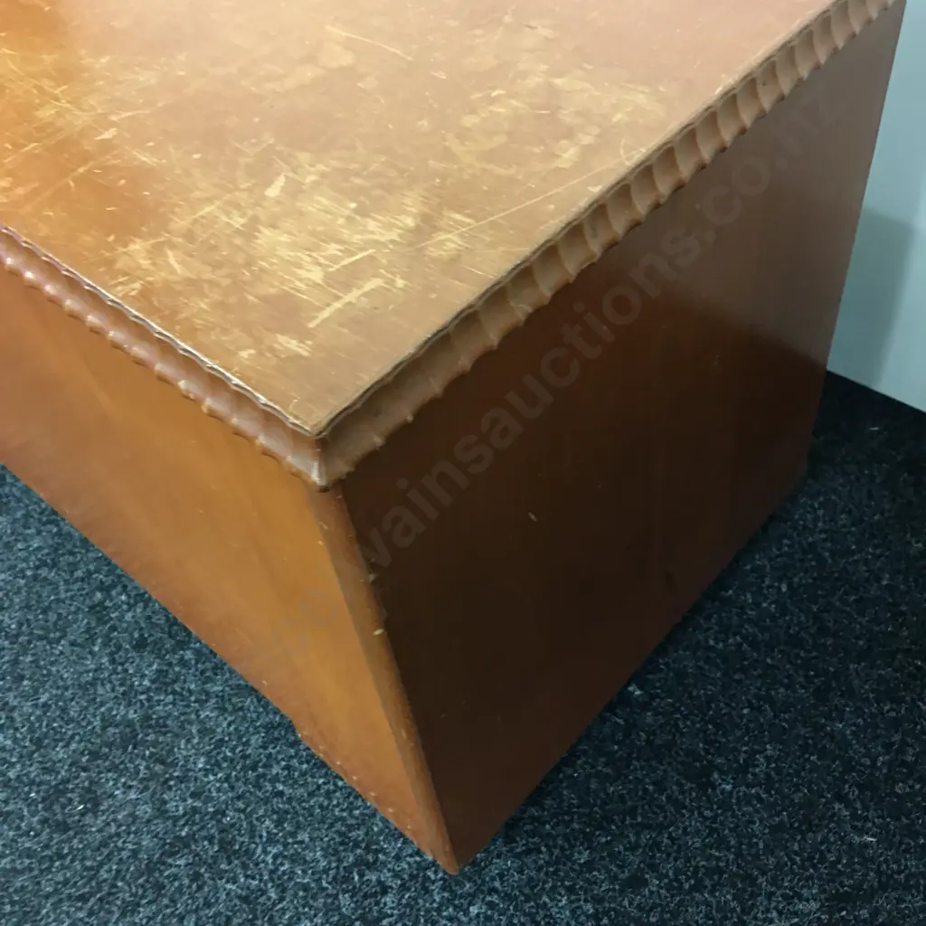 Art Deco Stained Pine Blanket Box H53,W92,D46cm. Image 1++