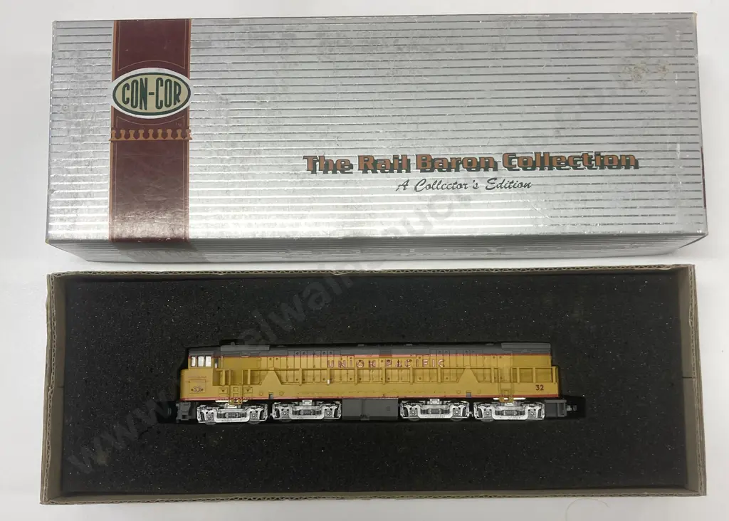 Boxed Vintage Con-Cor N Scale Union Pacific RR GE U-50 Diesel Locomotive #001-003301 Image 1++