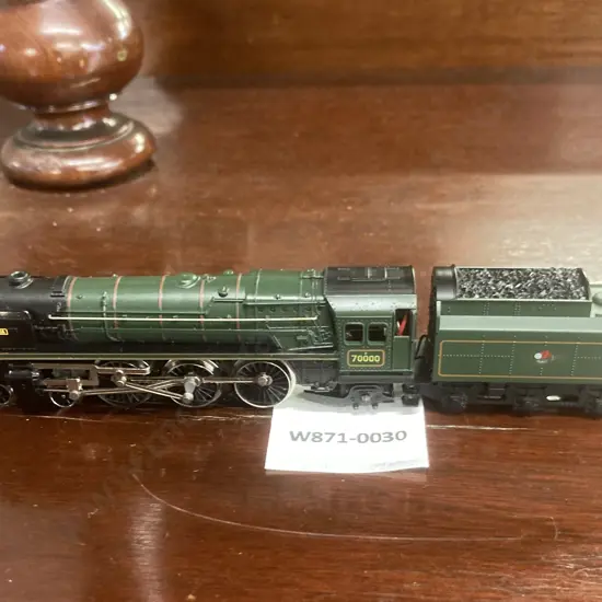 Minitrix #12037 N Gauge Britannia 70000 British Railways Green