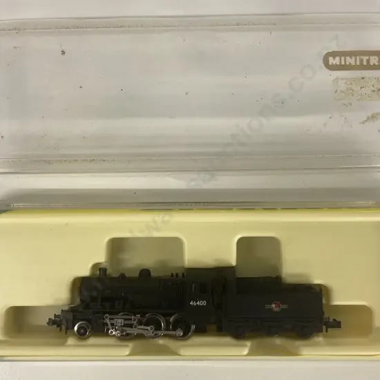 Minitrix 12039 N Gauge Ivatt Class 2MT 46400 British Railways Black, Boxed
