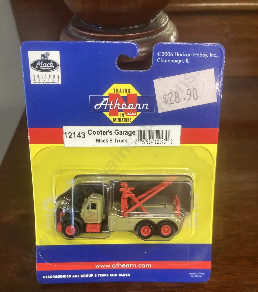 Rare N Gauge Athearn #12143 Cooter’s Garage Mack B Tow Truck Vehicle BRAND NEW Sealed Image 1++