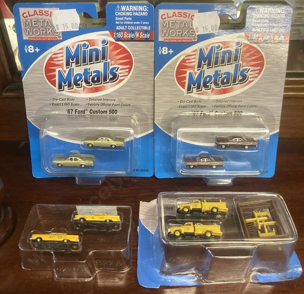 4 x N Scale Mini Metals Vehicle Packs, Sealed Image 1++