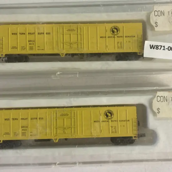 Con-Cor N Scale Western Fruit Express Mechanical Reefer x 2, Boxed