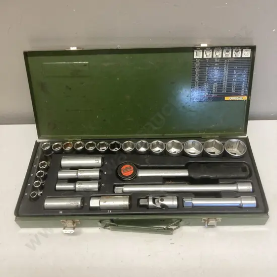 Praxxon Tools Socket Set In Metal Case