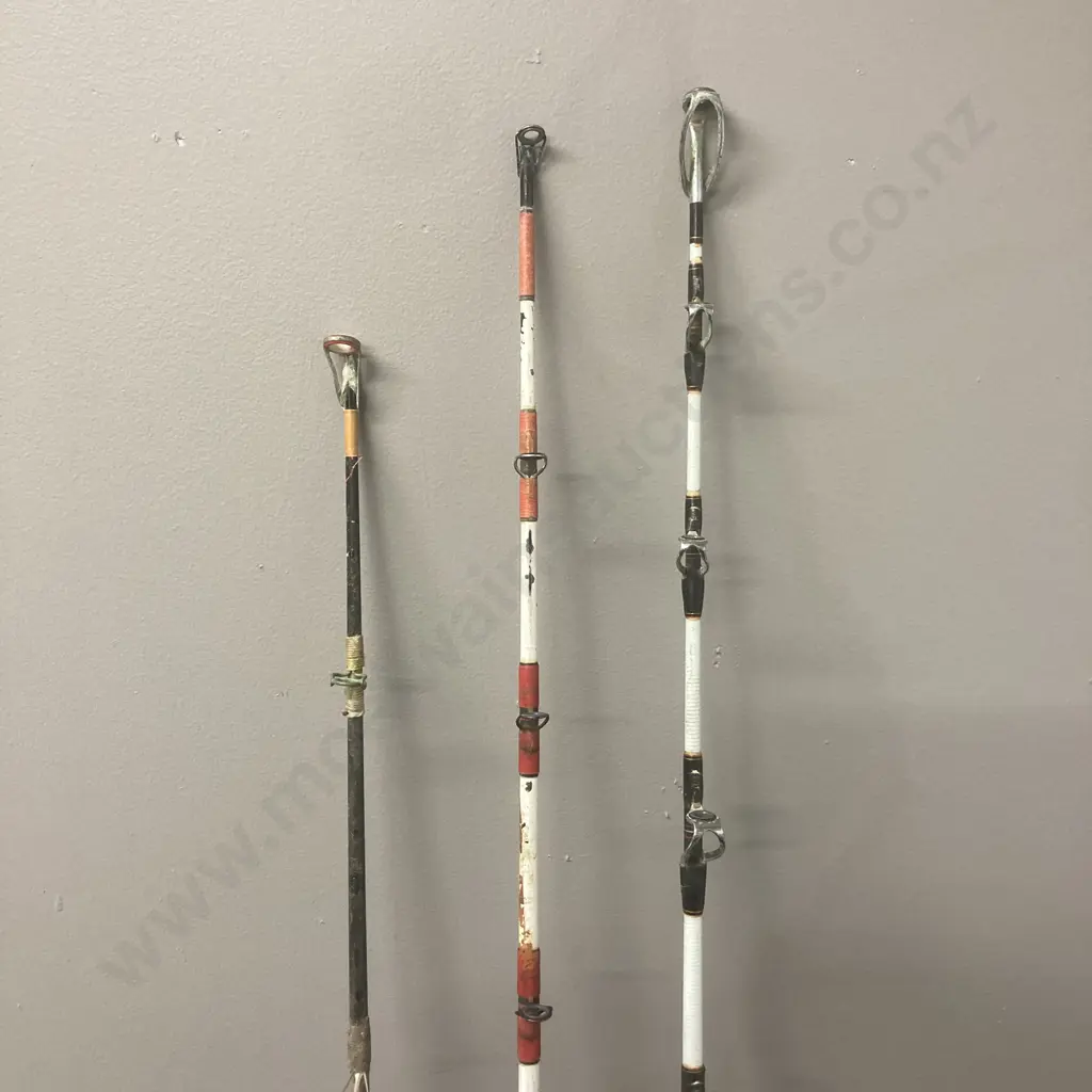 Vintage Fishing Rods x 3 - Early 90's Quality Made Triton Stoker 24Kg 1.73m, Made By Kelsco Sports, New Zealand Image 1++