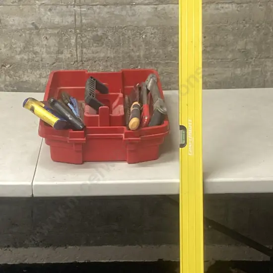 Tool Caddy, Saws, Craftright 1.8m Level Etc