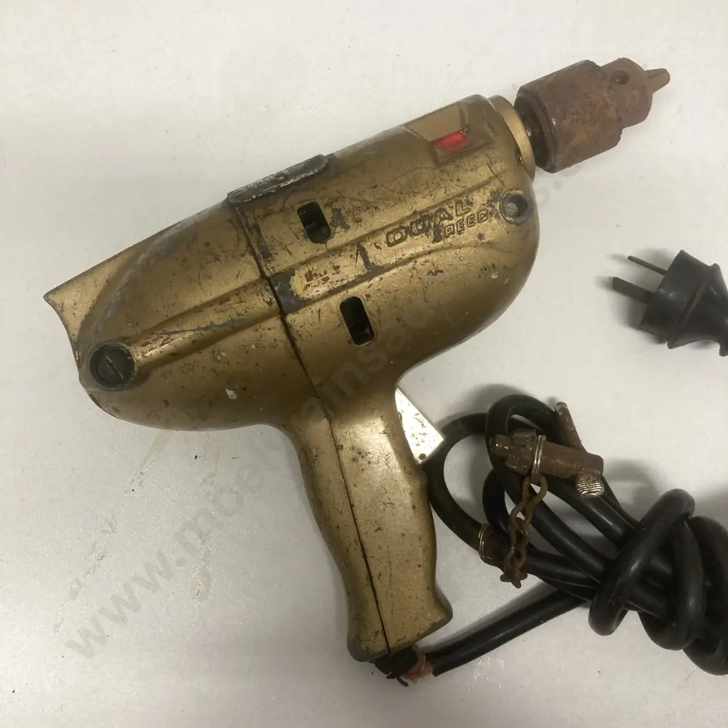 Lightburn & Co Antique 3/8th Dual Speed Power Drill (Vintage Condition) Image 1++