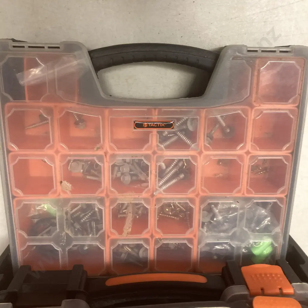 Plastic Sorter Drawers x 6 With Contents Image 1++