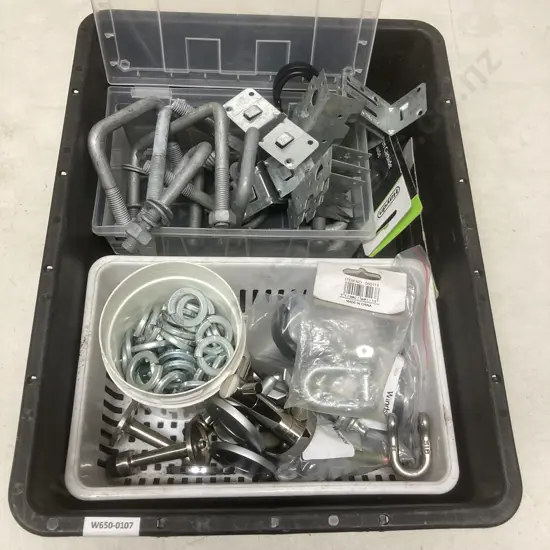 Box Lot Hardware, U-Bolts Etc
