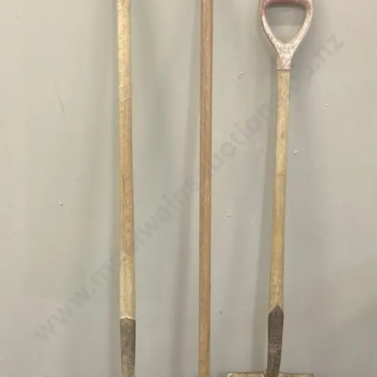 Shovel, Square Mouth Shovel & Rake, Wood Handles