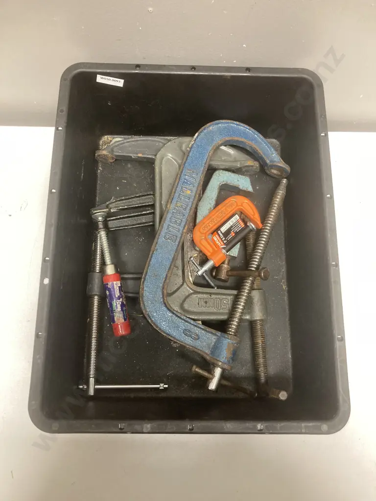 Black Bin Assorted Clamps Image 1++