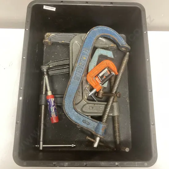 Black Bin Assorted Clamps